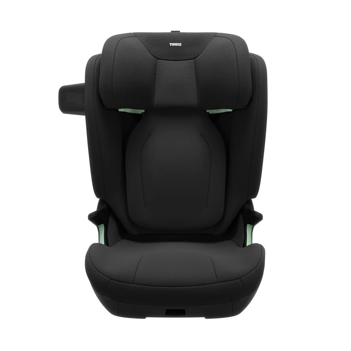 Bältesstolen med högt ryggstöd Thule Palm i svart framifrån