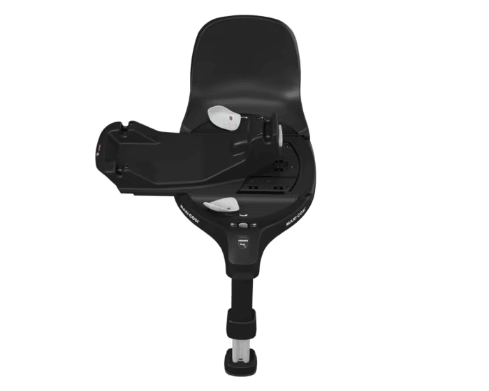 Maxi-Cosi FamilyFix 360 Pro i utdraget läge för att visa SlideTech®-funktionen