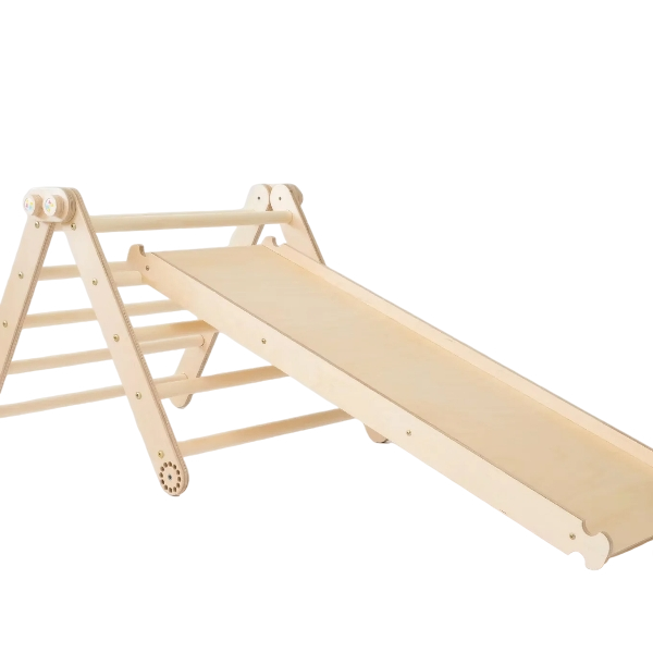 Cliff Klättertriangel med dubbelsidig rutschkana