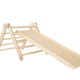 Cliff Klättertriangel med dubbelsidig rutschkana