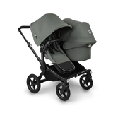 Bugaboo Donkey 5 Duo – en grön syskonvagn med sittdel och liggdel