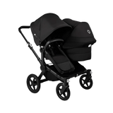 Bugaboo Donkey 5 Duo – en svart syskonvagn med sittdel och liggdel