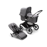 Bugaboo Fox 3 – en grå duovagn där du kan växla mellan sittdel och liggdel