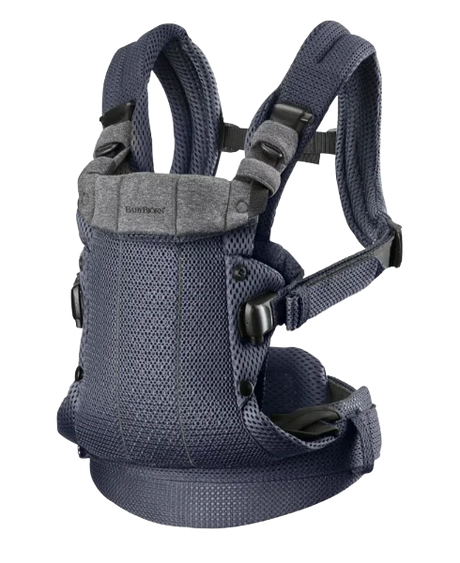 Bärsele från BabyBjörn i modellen Harmony Mesh 3D och färgen antracitgrå