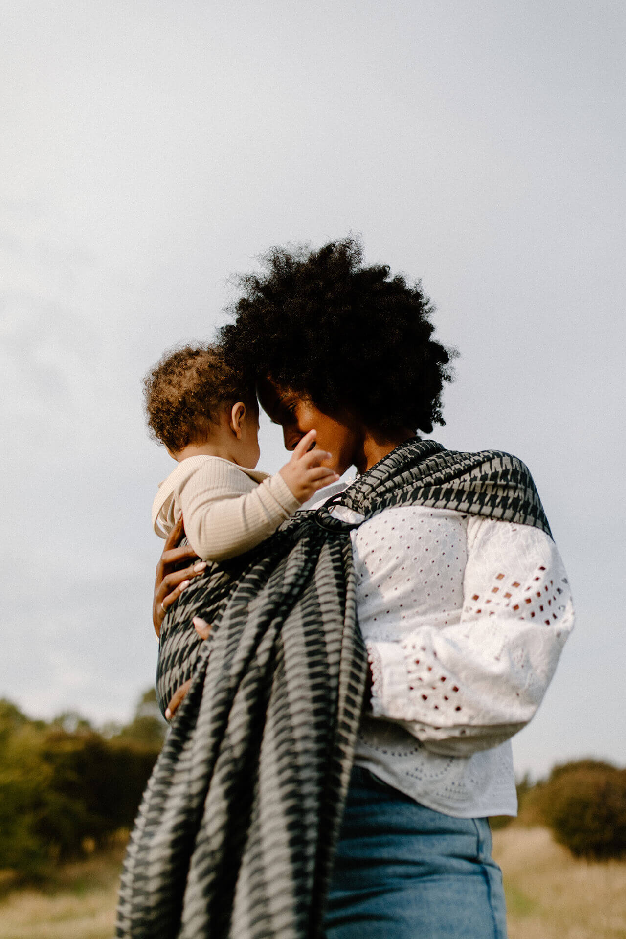 Luie Ring Sling - Houndstooth