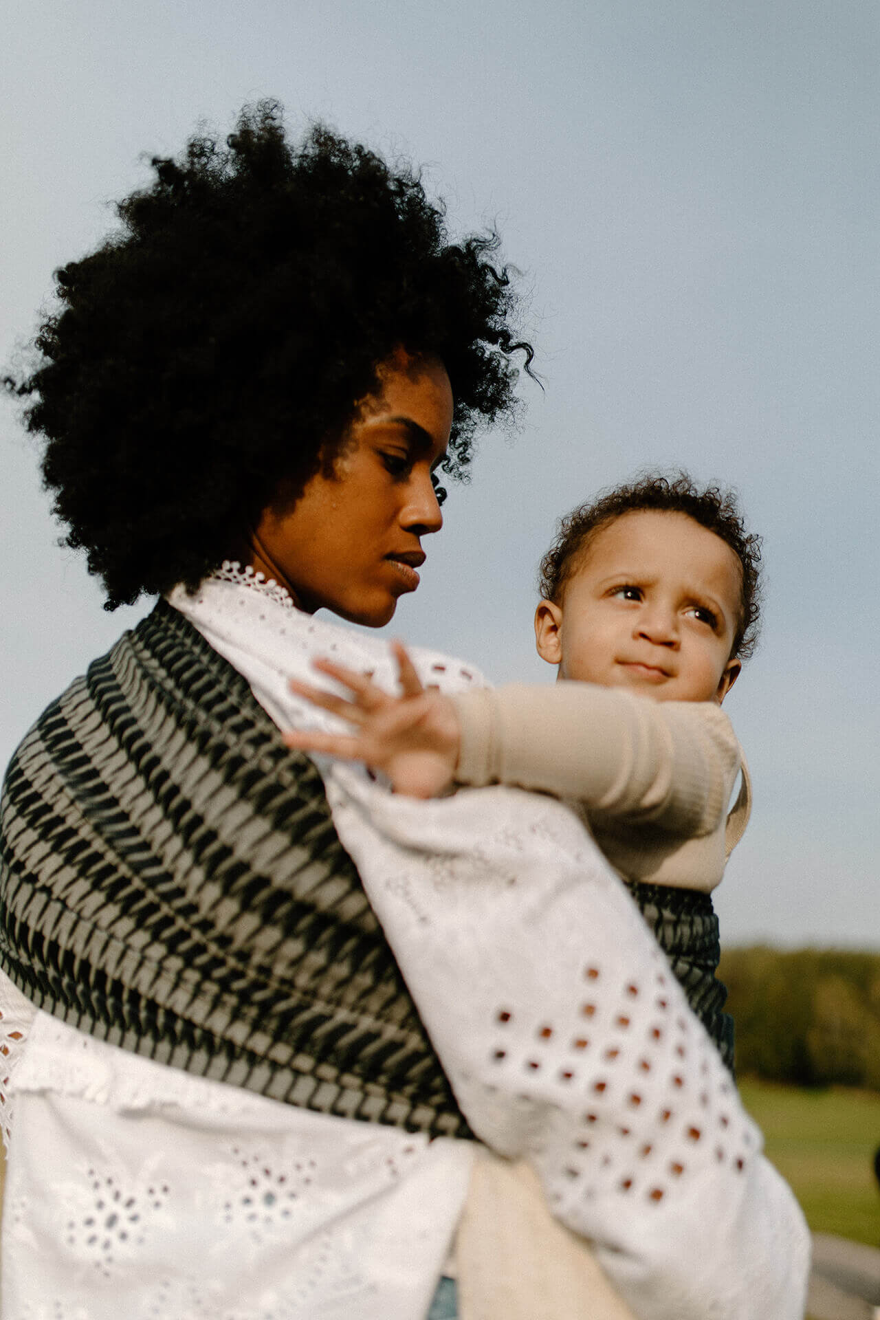 Luie Ring Sling - Houndstooth