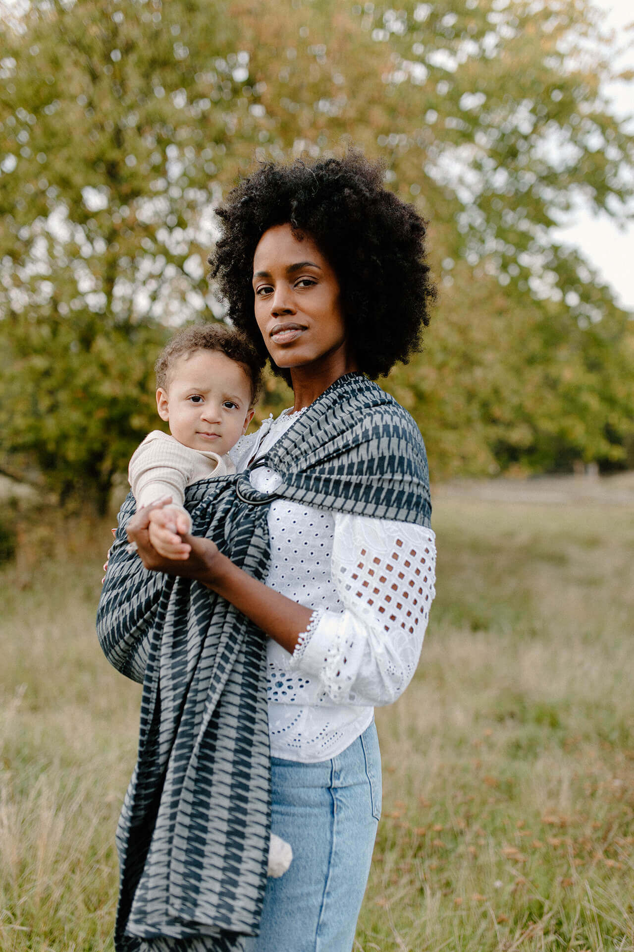 Luie Ring Sling - Houndstooth